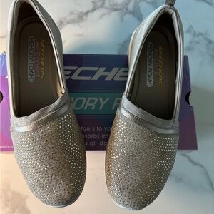 Skechers Women's Tan Slip-On Flats